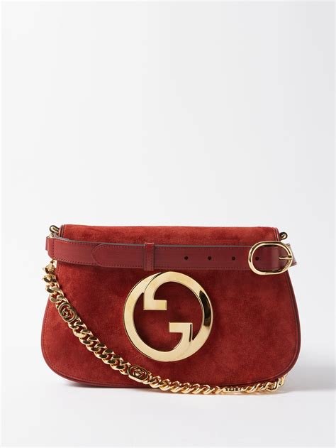 gucci blondie bag suede|Gucci blondie small shoulder bag.